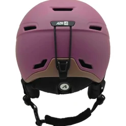 Casque visière AZR Orion Visor Cramberry Mat Gris Miroir + Yellow Visor