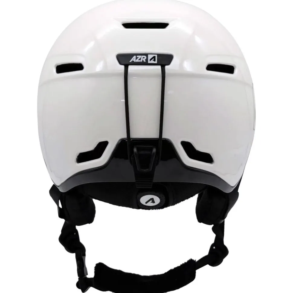 Casque visière AZR Orion Visor Blanc Nacré Noir Verni Gris Miroir + Yellow Visor
