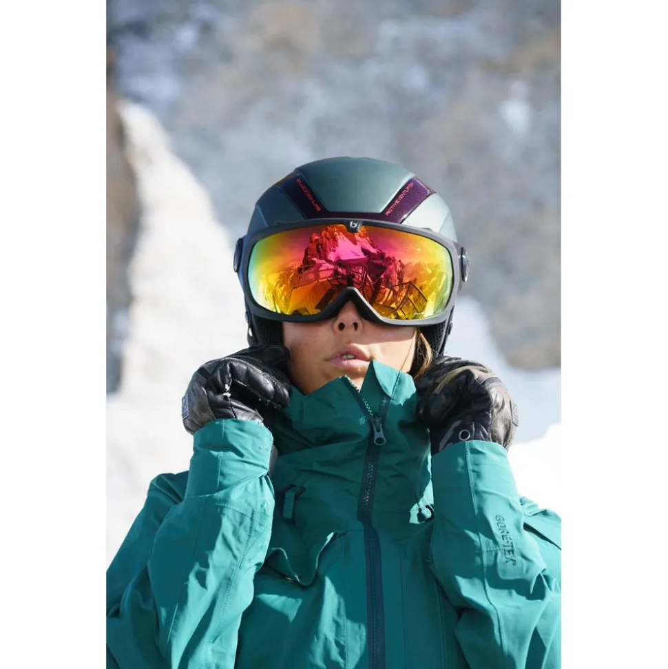 Casque visière Bollé V-line Carbon Forest Matte Phantom Fire Lens Cat 1-3
