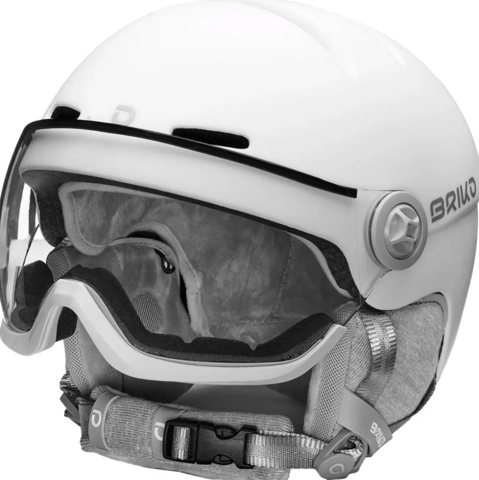 Casque visière Briko Blenda Visor Matt White