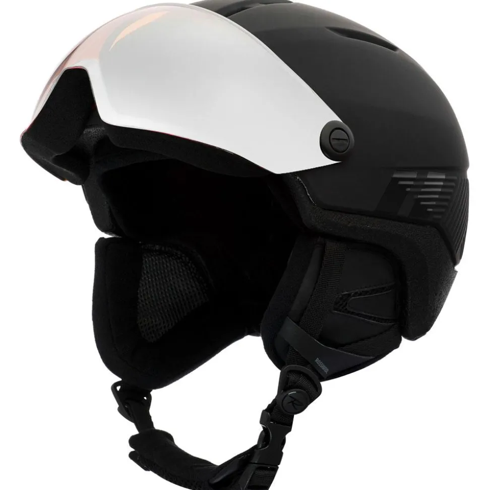 Casque visière Rossignol Fit Visor Impacts Black Orange Silver Mirror