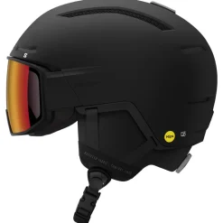 Casque visière Salomon Driver Pro Sigma Photo Mips Black Poppy Red