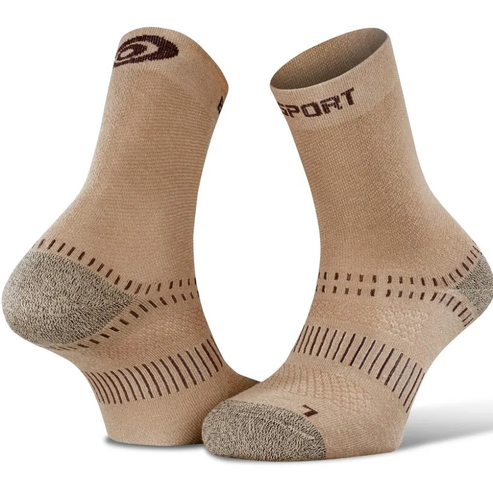 Chaussettes Bv Sport Double Evo Beige