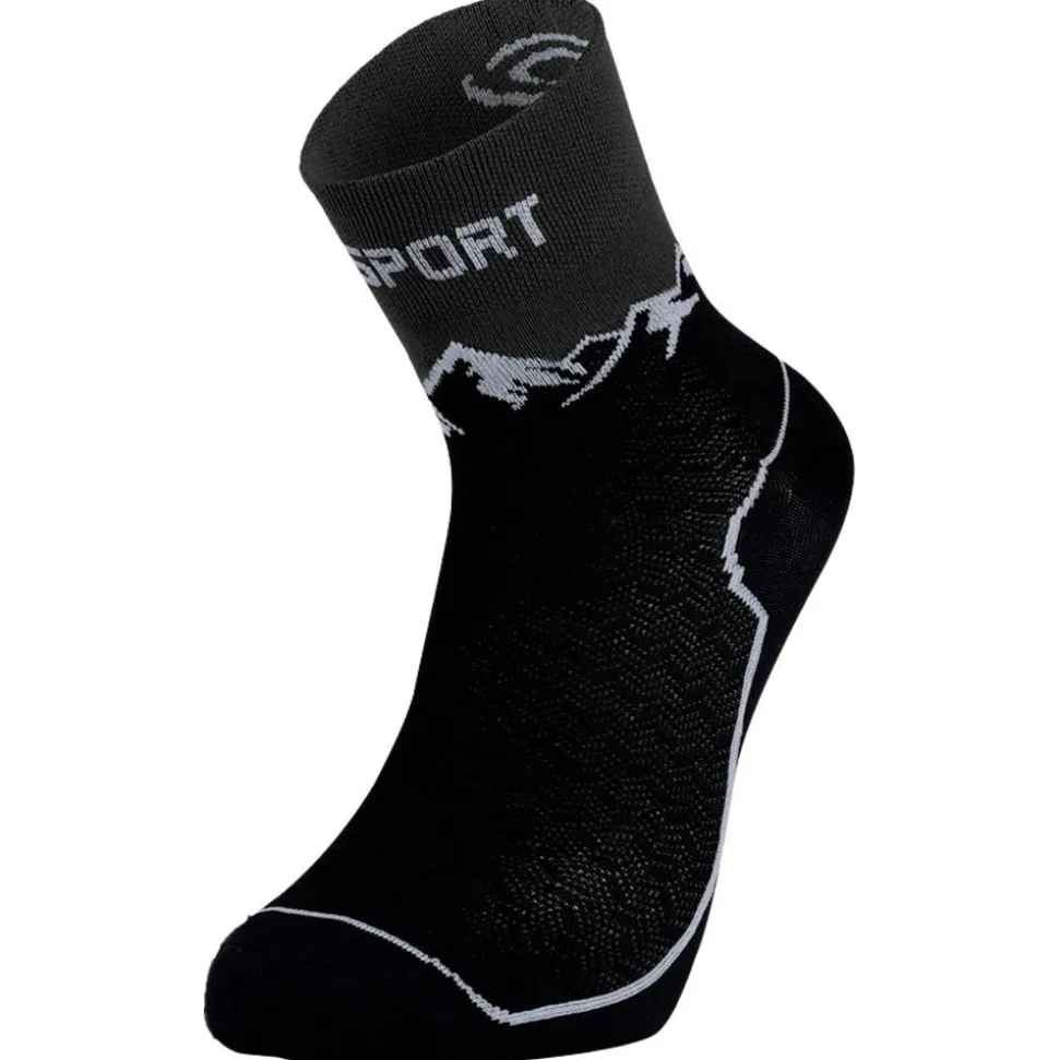 Chaussettes Bv Sport Gr Double Socks Mid Black