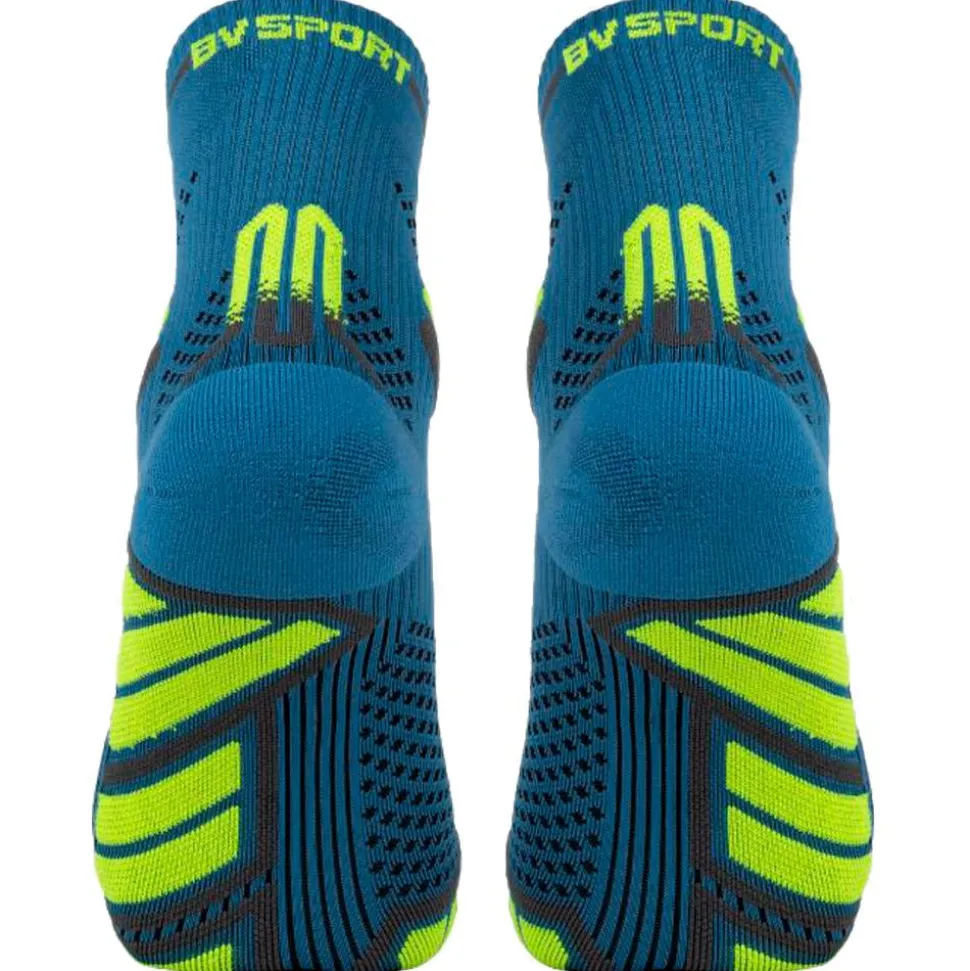 Chaussettes Bv Sport Trail Socks Ultra Mid Bleu Jaune