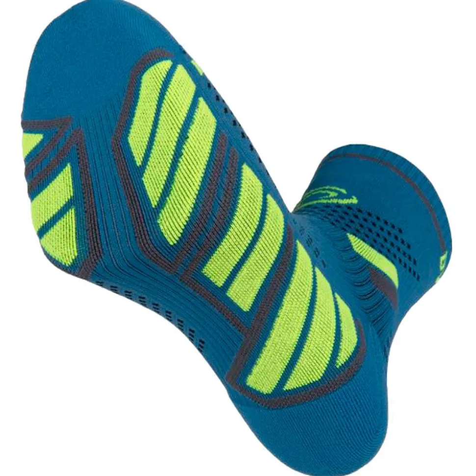 Chaussettes Bv Sport Trail Socks Ultra Mid Bleu Jaune