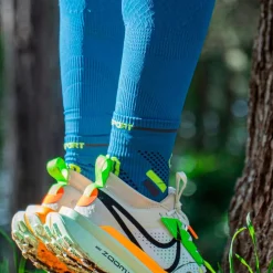 Chaussettes Bv Sport Trail Socks Ultra Mid Bleu Jaune
