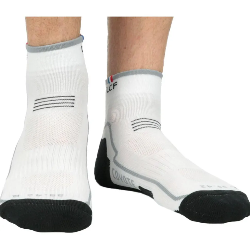 Chaussettes La Chaussette de France Coyote Mid Blanc
