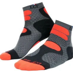 Chaussettes La Chaussette de France Nepal Gris Rouge