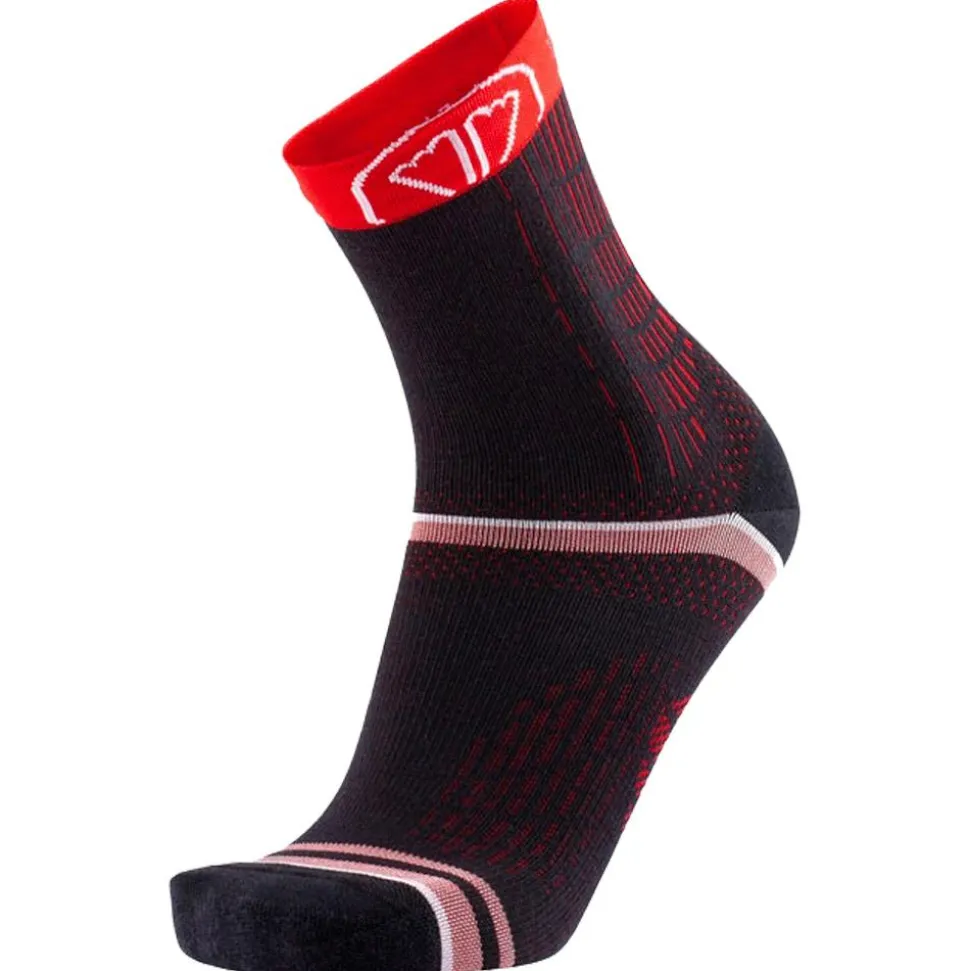 Chaussettes Sidas Winter Run Noir Rouge