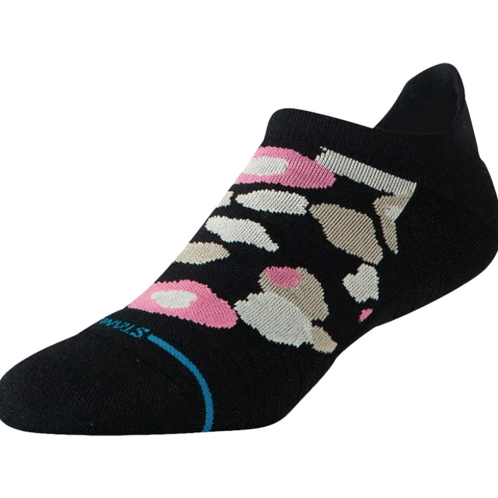 Chaussettes Stance Perf Run Womens Tab Light Cushion Sock Camo Floral Black