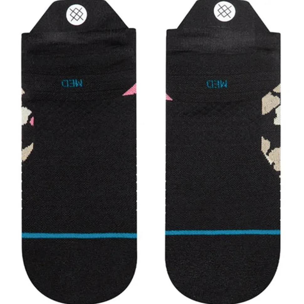 Chaussettes Stance Perf Run Womens Tab Light Cushion Sock Camo Floral Black