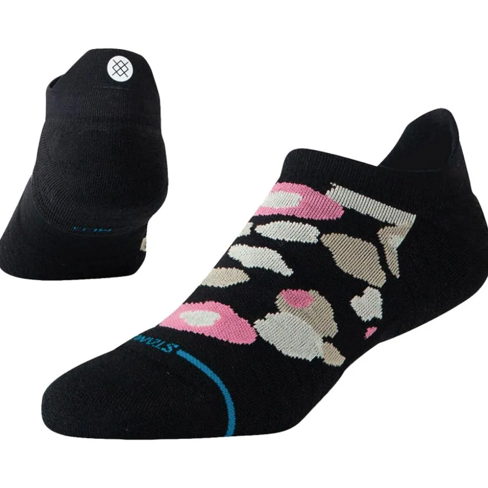 Chaussettes Stance Perf Run Womens Tab Light Cushion Sock Camo Floral Black