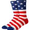 Chaussettes Stance Print & Pattern Socks The Fourth St Crew Red