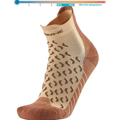 Chaussettes Therm-Ic Outdoor Ultra Cool Ankle Beige Marron