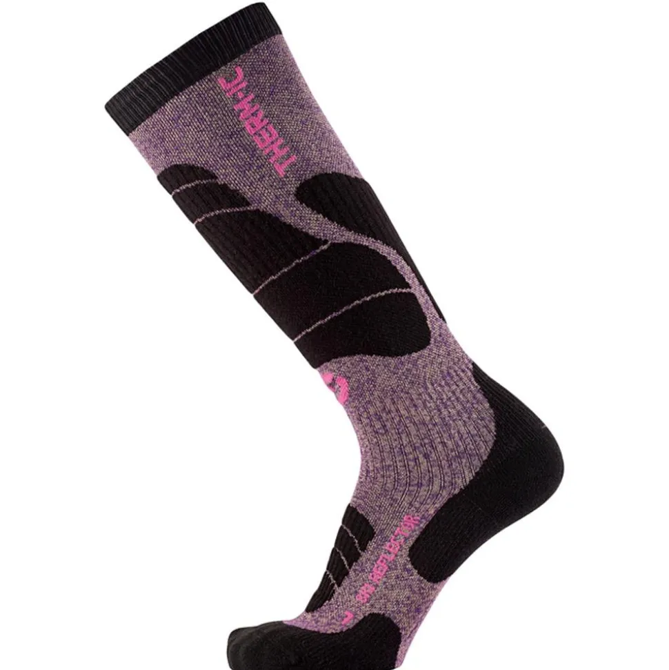 Chaussettes Therm-Ic Ski Merino Reflector Women Fushia Gold