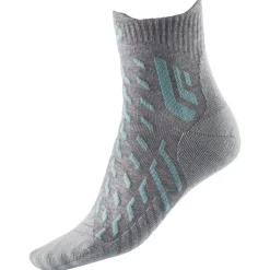 Chaussettes Therm-Ic Trekking Cool Light Ankle Lady Gris Clair Turquoise
