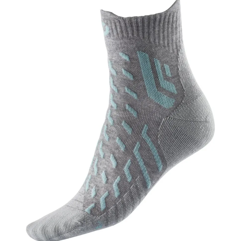 Chaussettes Therm-Ic Trekking Cool Light Ankle Lady Gris Clair Turquoise