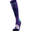 Chaussettes X Socks Ski Perform Otc Women Deep Purple Light Sand