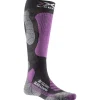 Chaussettes X Socks Ski Touring Silver 4.0 Wmn Anthracite Melange Magnolia