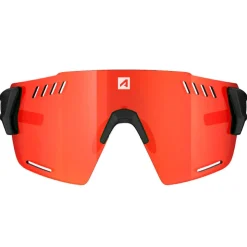 Lunettes de soleil AZR Aspin Rx Noire Mate Multicouche Rouge