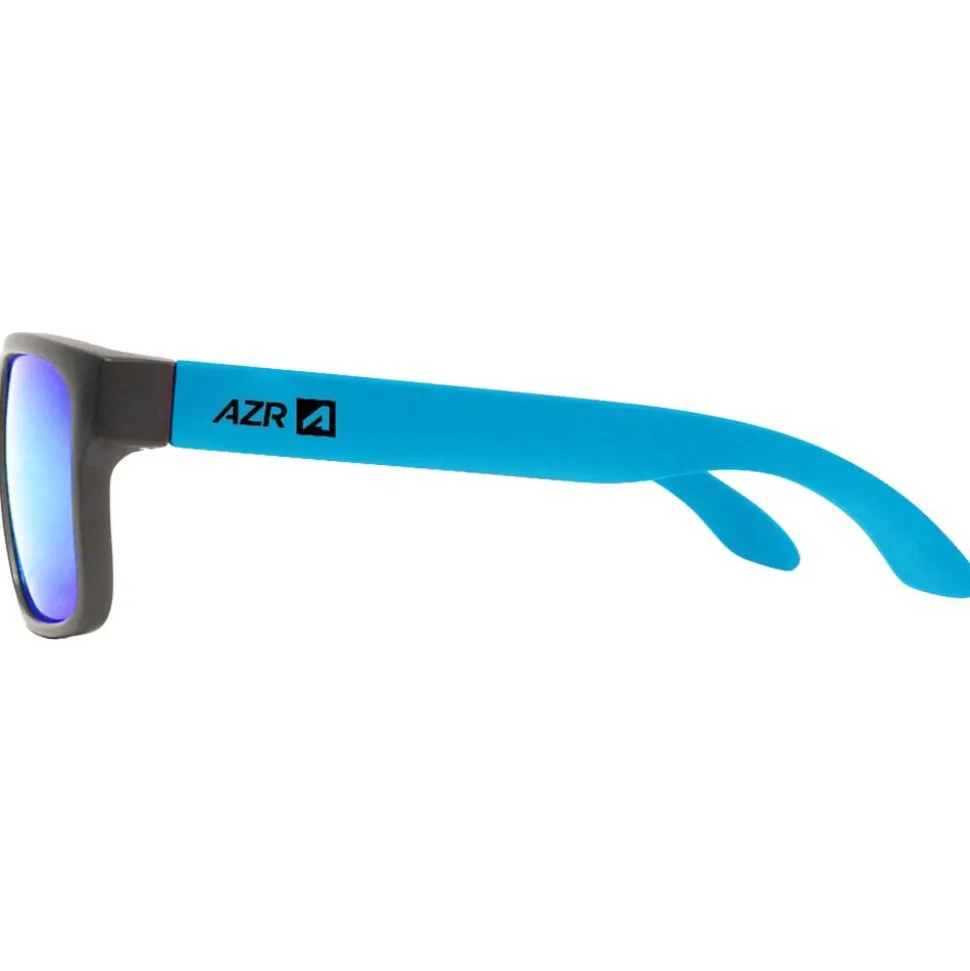 Lunettes de soleil AZR Cool Noire Mate Bleue Multicouche Bleu