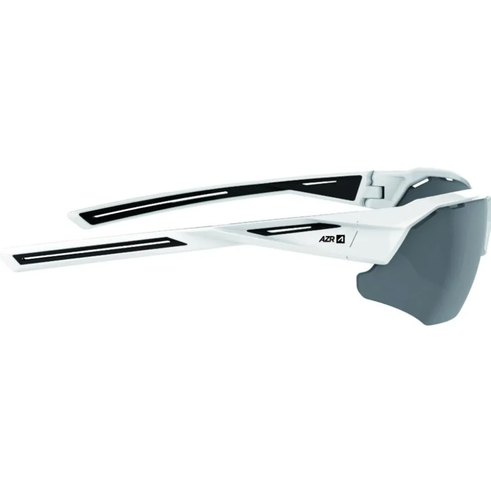 Lunettes de soleil AZR Galibier Vernie Blanc Noir Gris Miroir