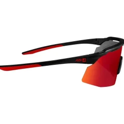 Lunettes de soleil AZR Iseran Noire Mate Rouge Multicouche Rouge