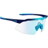 Lunettes de soleil AZR Iseran Bleue 2 Tons Mate Photochromique Irisé Bleu
