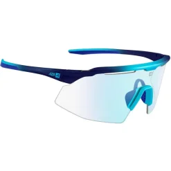 Lunettes de soleil AZR Iseran Bleue 2 Tons Mate Photochromique Irisé Bleu