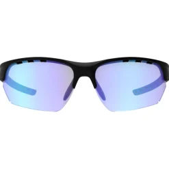 Lunettes de soleil AZR Izoard Noire Mate Bleue Photochromique Irisé Bleu