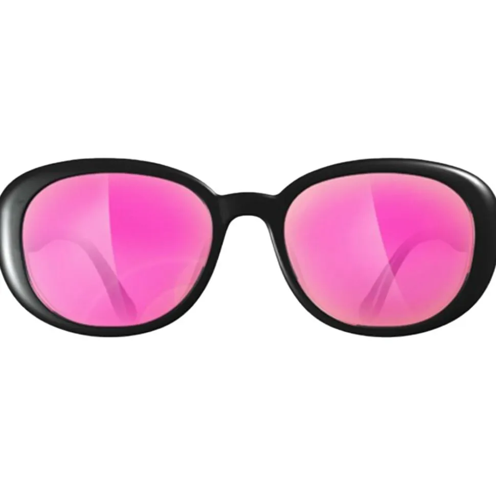 Lunettes de soleil AZR Kiss Noire Vernie Multicouche Rose