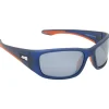 Lunettes de soleil AZR Nouméa Mat Bleu Crystal Gris Miroir Polarized