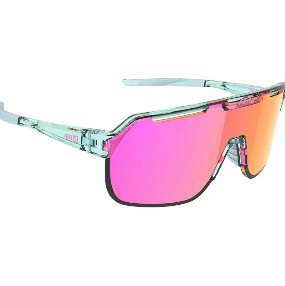 Lunettes de soleil AZR Victory Rx Crystal Grise Vernie Multicouche Rose