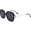 Lunettes de soleil Binocle Eyewear Marbella Shiny Gold Black Gradient Grey Polarized
