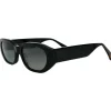 Lunettes de soleil Binocle Eyewear Lena Shiny Black Gradient Grey Polarized