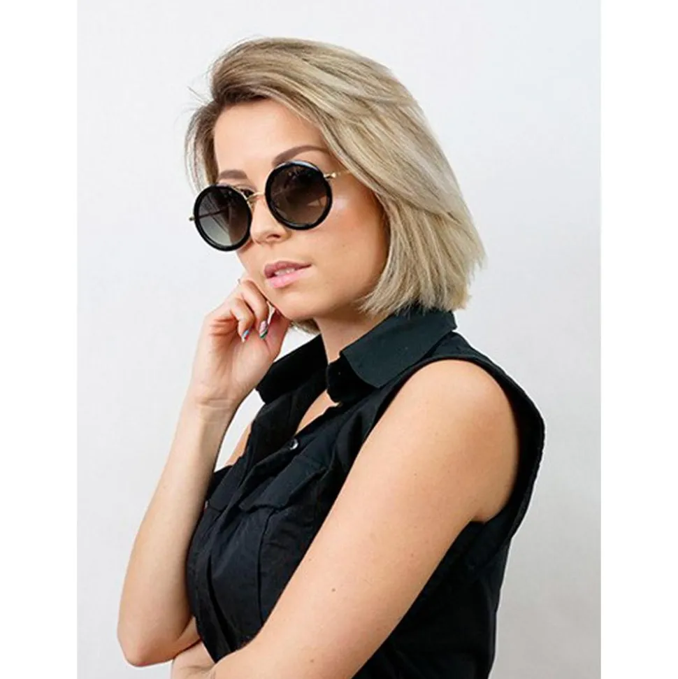 Lunettes de soleil Binocle Eyewear Monica Gold Grey Polarized
