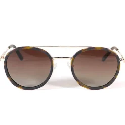 Lunettes de soleil Binocle Eyewear Arizona Shiny Gold Tortoise Brown Polarized