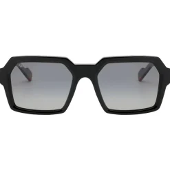 Lunettes de soleil Binocle Eyewear Tyler Shiny Black Gradient Grey Polarized