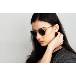 Lunettes de soleil Binocle Eyewear California Champagne Green Polarized