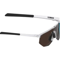 Lunettes de soleil Bliz Hero Small Matte White Brown Blue Mirror