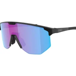 Lunettes de soleil Bliz Hero Matte Black Nano Optics Nordic Light Begonia Violet Blue Mirror