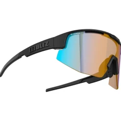 Lunettes de soleil Bliz Matrix Small Matte Black Nano Optics Nordic Light Coral Orange Blue Mirror