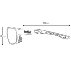 Lunettes de soleil Bollé Airfin White Matte Grey Volt+ Offshore Polarized