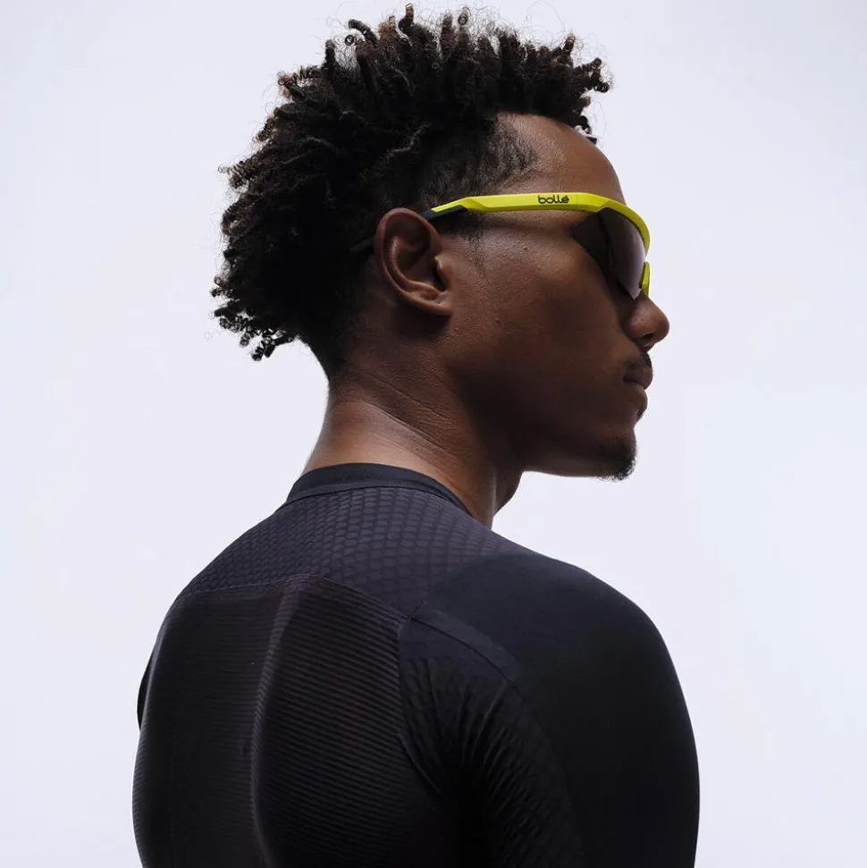 Lunettes de soleil Bollé Micro Edge Acid Yellow Matte Brown Blue