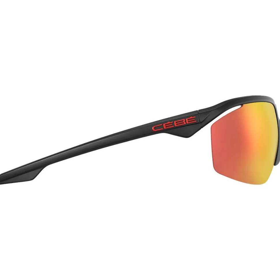 Lunettes de soleil Cebe Stamina Black Red Matte Zone Grey Cat.3 Red + Zone Yellow Cat.0 + Zone Clear Cat.0