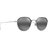 Lunettes de soleil Maui Jim Island Eyes Titane Gris Neutre MauiBrilliant