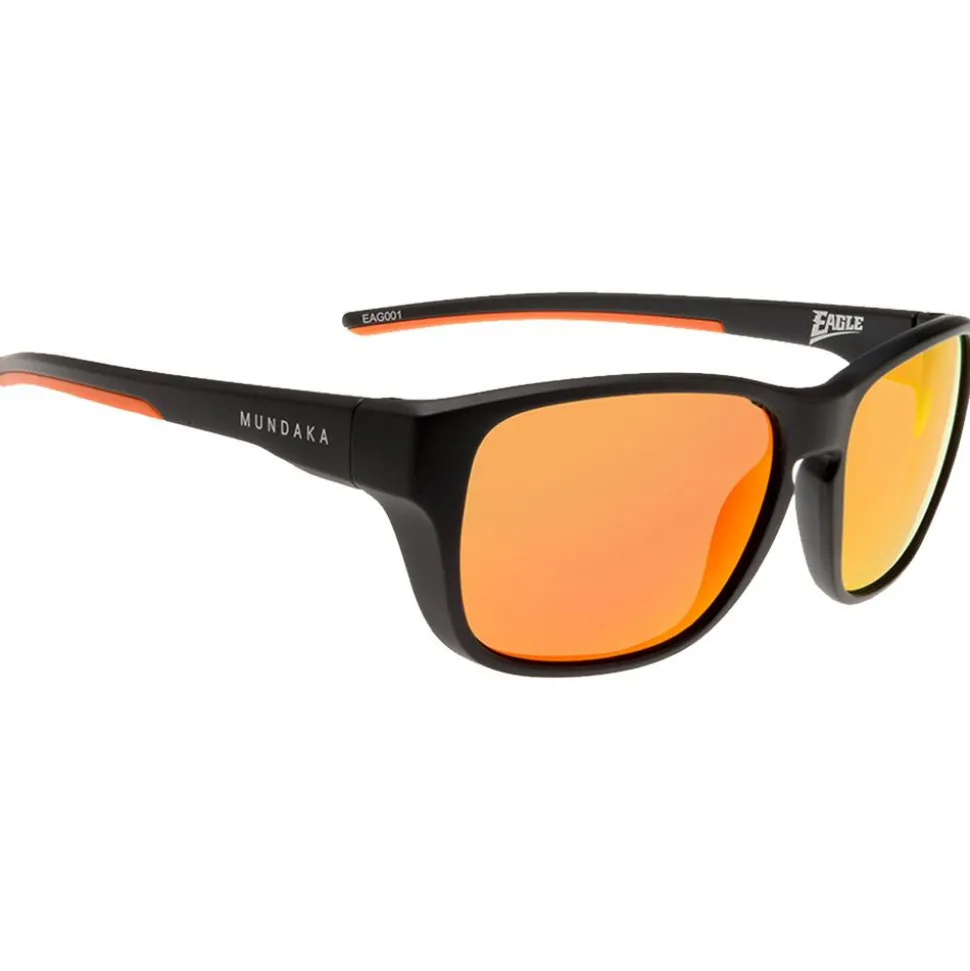 Lunettes de soleil Mundaka Optic Eagle Noir Matte Brown Orange Revo