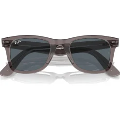 Lunettes de soleil Ray Ban RB2140 Original Wayfarer Classic Polished Grey Transparent Blue