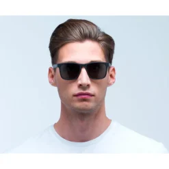 Lunettes de soleil Red Bull Spect Leap Matt Black Transparent Green Green Polarized
